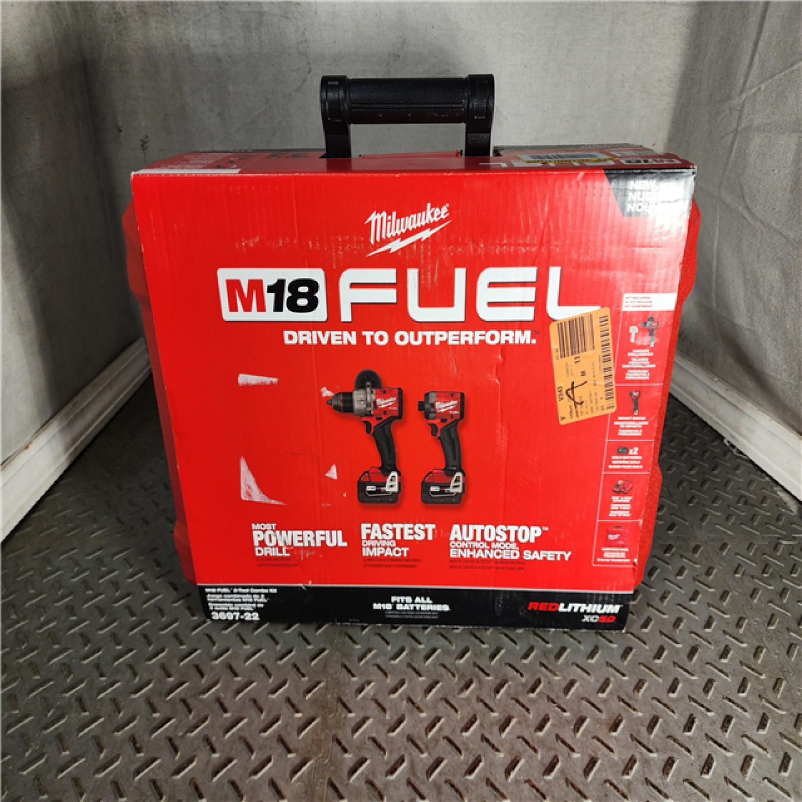 HOUSTON LOCATION - AS-IS Milwaukee M18 FUEL 18V Lithium-Ion Brushless Cordless Hammer Drill and Impact Driver Combo Kit (2-Tool) with 2 Batteries