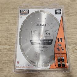 Phoenix Location NEW RIDGID 14 in. Segmented High-Rim Diamond Blade MP14G