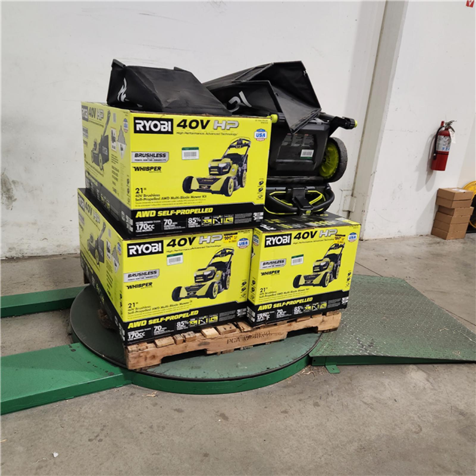 Dallas Location - As-Is Ryobi Lawn Mower Pallet (Lot Of 5)