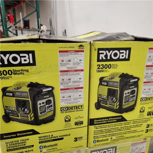 Dallas Location - As-Is Ryobi 2300-Watt Bluetooth Inverter Generator(Lot Of 2)