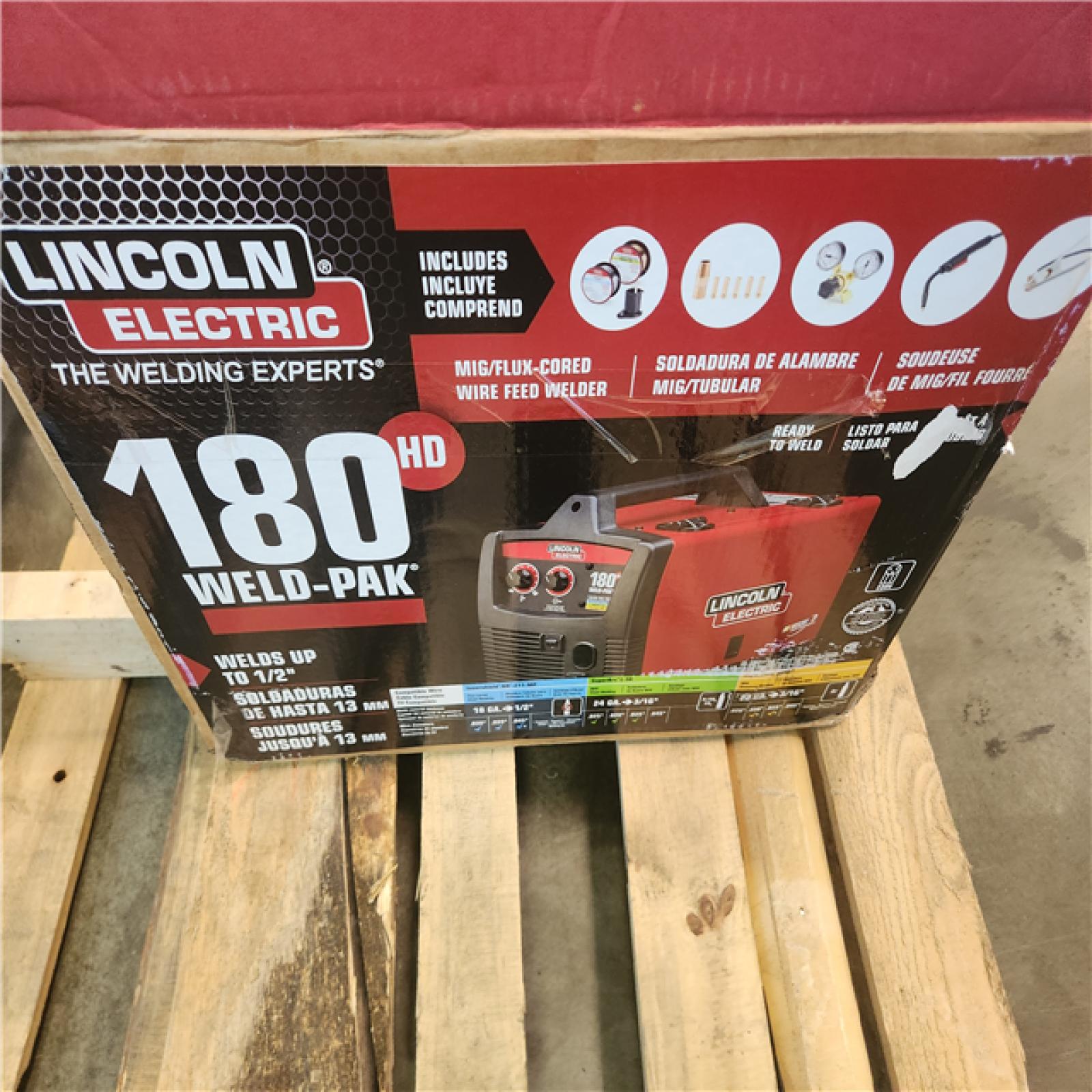 California AS-IS Lincoln Eletectric 180 Amp Weld Pak 180 HD