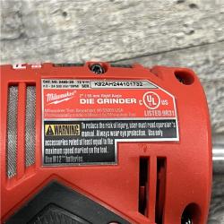 AS-IS Milwaukee M12 FUEL Brushless Cordless 1/4 in. Right Angle Die Grinder (Tool Only)