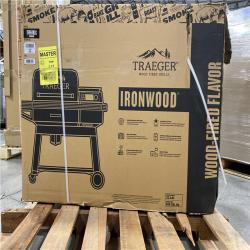 DALLAS LOCATION - Traeger Ironwood Wi-Fi Pellet Grill and Smoker in Black