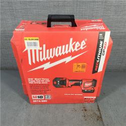 HOUSTON LOCATION - AS-IS (APPEARS LIKE NEW) M18 18V Lithium-Ion Cordless Short Throw Press Tool Kit with 3 PEX Crimp Jaws (2) 2.0 Ah Batteries and Charger