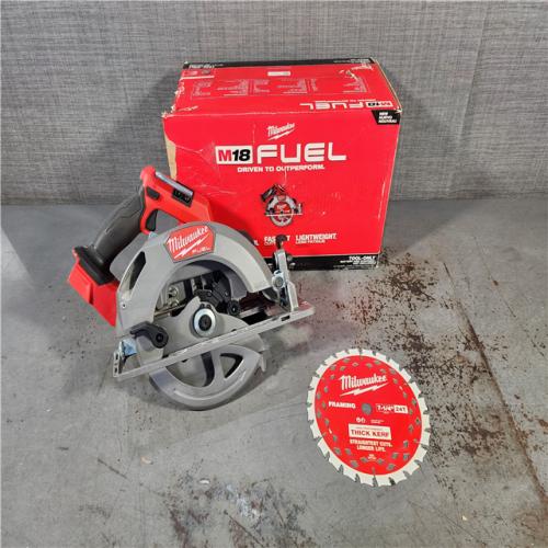 HOUSTON LOCATION - AS-IS Milwaukee M18 FUEL 18V Lithium-Ion Brushless Cordless 7-1/4 in. Circular Saw (Tool-Only)