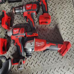 HOUSTON LOCATION - AS-IS Milwaukee 6 Tool Combo Kit W/ (2) Battery & Charger