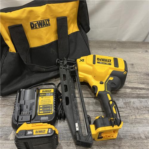 AS-IS DeWalt DCN660D1 20V 16 Gauge Cordless Angled Finish Nailer Kit W/ 2Ah Battery