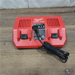 AS-IS M18 18V Lithium-Ion Dual Bay Rapid Battery Charger W/ (2) 8Ah HIGH OUTPUT Batteries