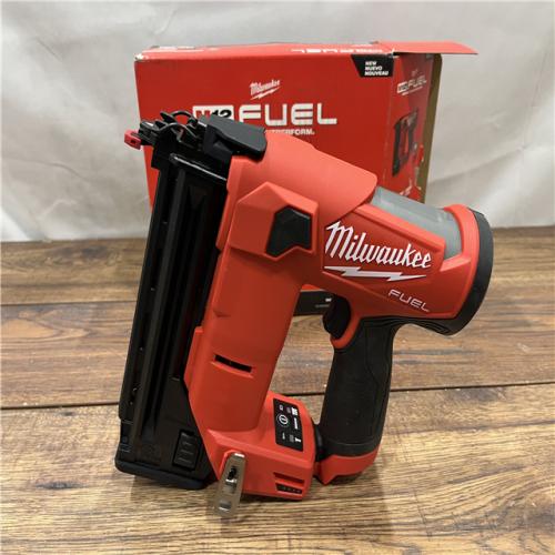 AS IS M12 FUEL 12-Volt Lithium-Ion Brushless Cordless 18-Guage Compact Brad Nailer (Tool Only)