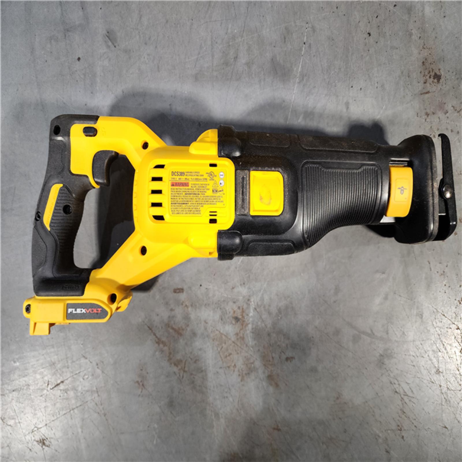 HOUSTON LOCATION - AS-IS DeWalt DCS389B FLEXVOLT 60V MAX Cordless Brushless Reciprocating Saw (Tool-Only)