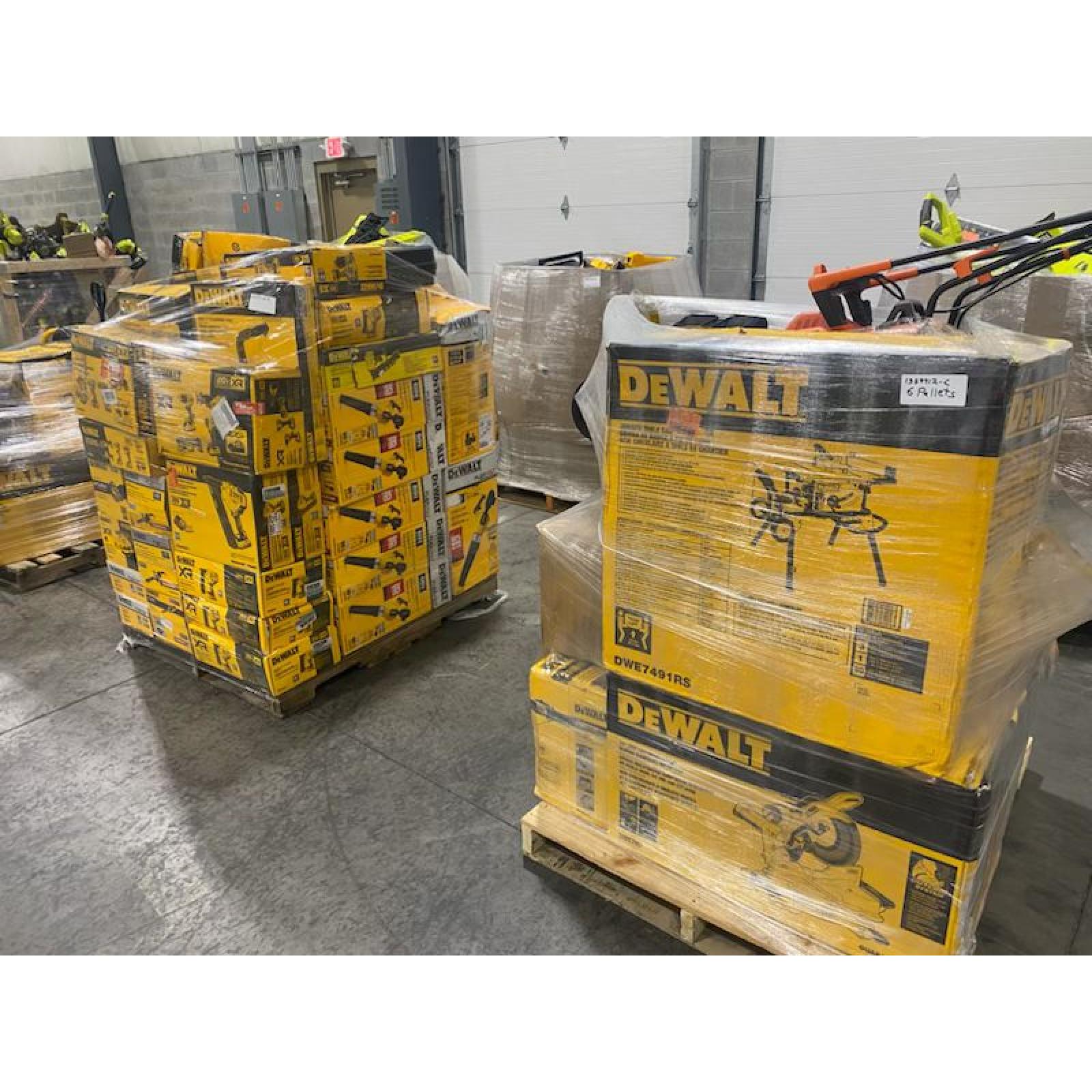 Pittston Location As-Is Power Tools Partial Truckload (6 pallets) 1359712-C