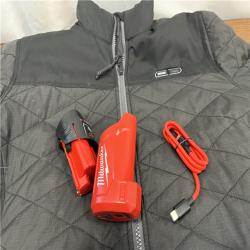 AS-ISHeated Jacket,Zipper,L,Polyester