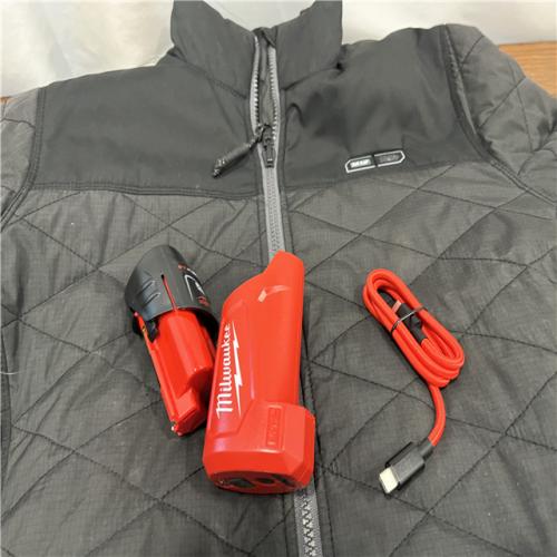 AS-ISHeated Jacket,Zipper,L,Polyester