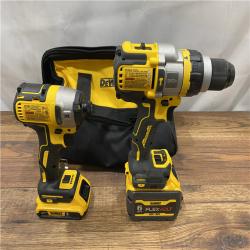 AS IS DEWALT 20V MAX Cordless Brushless Hammer Drill/Driver 2 Tool Combo Kit with FLEXVOLT ADVANTAGE