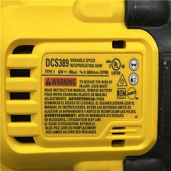 AS-IS DeWalt DCS389B FLEXVOLT 60V MAX Cordless Brushless Reciprocating Saw (Tool-Only)