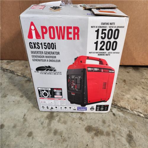 HOUSTON LOCATION - AS-IS (APPEARS LIKE NEW) 1500-Watt Recoil Start Gasoline Powered Ultra-Light Inverter Generator with 60cc OHV Engine and CO Sensor Shutdown