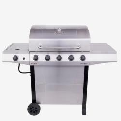 DALLAS LOCATION - Char-Broil Performance Series Silver 5-Burner Liquid Propane Gas Grill with 1 Side Burner PALLET -(6 UNITS)