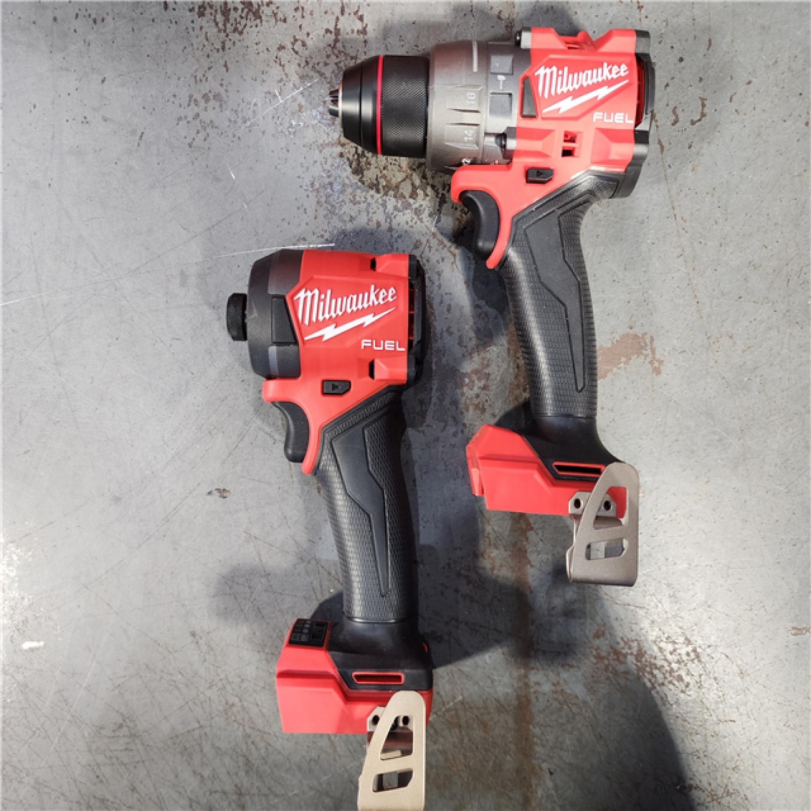 HOUSTON LOCATION - AS-IS Milwaukee M18 FUEL 18V Lithium-Ion Brushless Cordless Hammer Drill and Impact Driver Combo Kit (2-Tool) with 2 Batteries