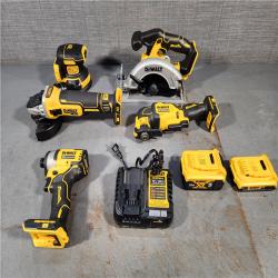 HOUSTON LOCATION - AS-IS Dewalt 20-Volt MAX ToughSystem Lithium-Ion 5-Tool Cordless Combo Kit