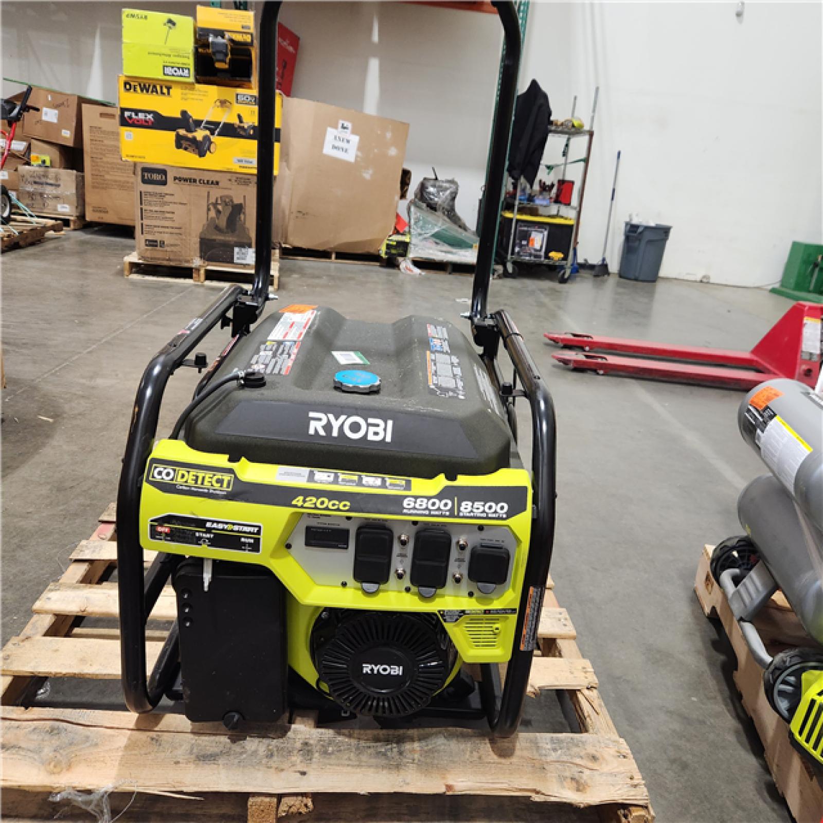 Dallas Location - As-Is RYOBI 6500-Watt Gasoline Portable Generator