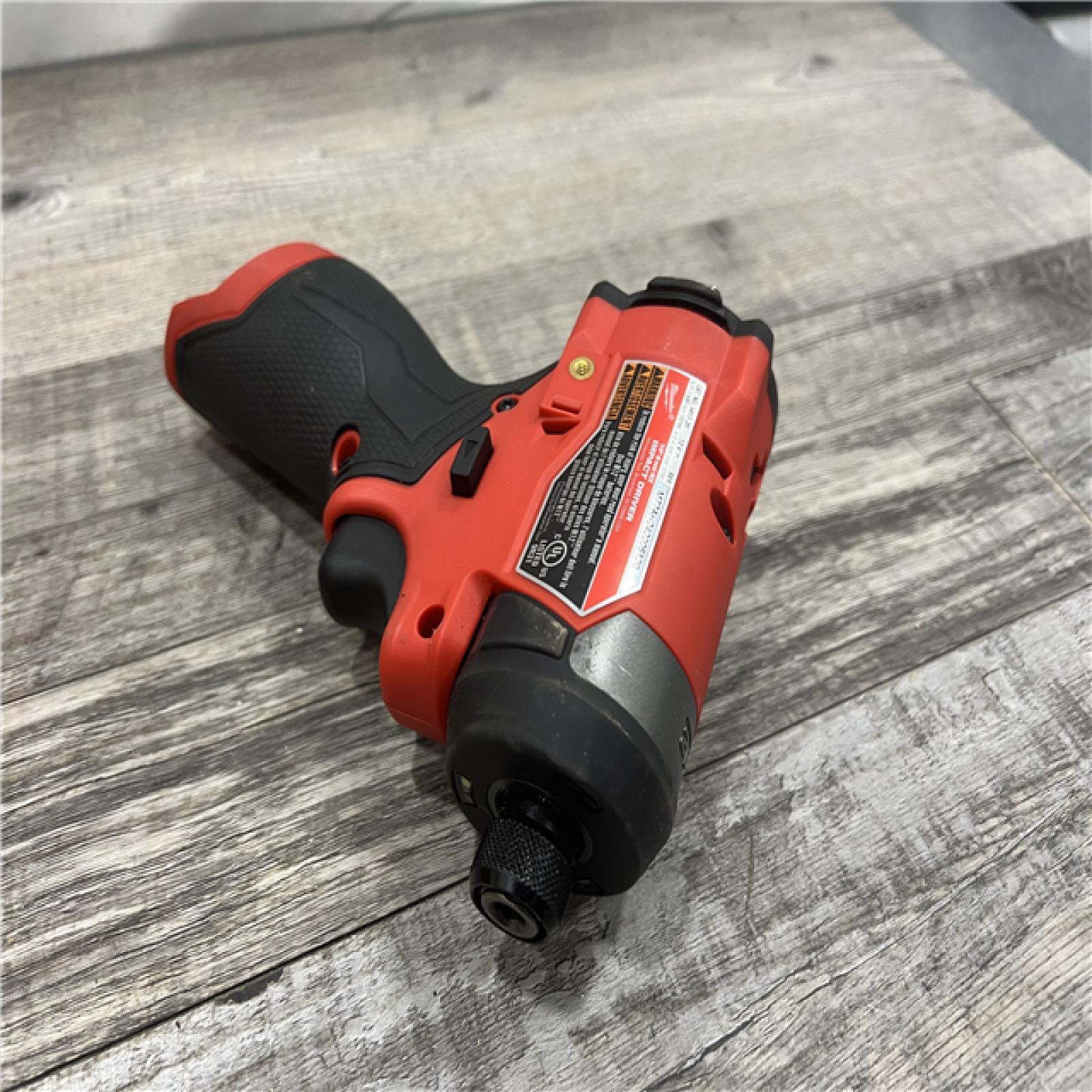 AS-IS Milwaukee M12 FUEL 12 V 1/4 in. Cordless Brushless Impact Driver (Tool KIT battery & charge)