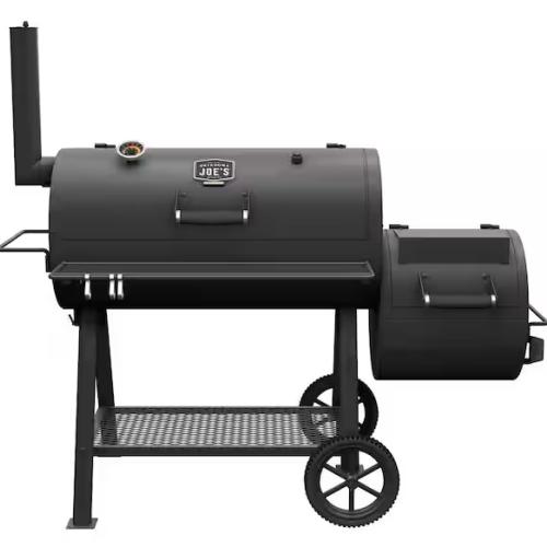 DALLAS LOCATION - OKLAHOMA JOE'S Highland Offset Charcoal Smoker and Grill in Black with 900 sq. in. Cooking Space