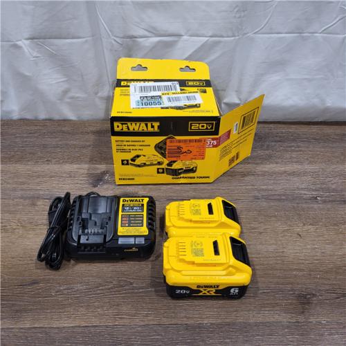 AS-IS DEWALT 20V MAX Lithium-Ion 6.0Ah and 4.0Ah Battery and Charger Starter Kit