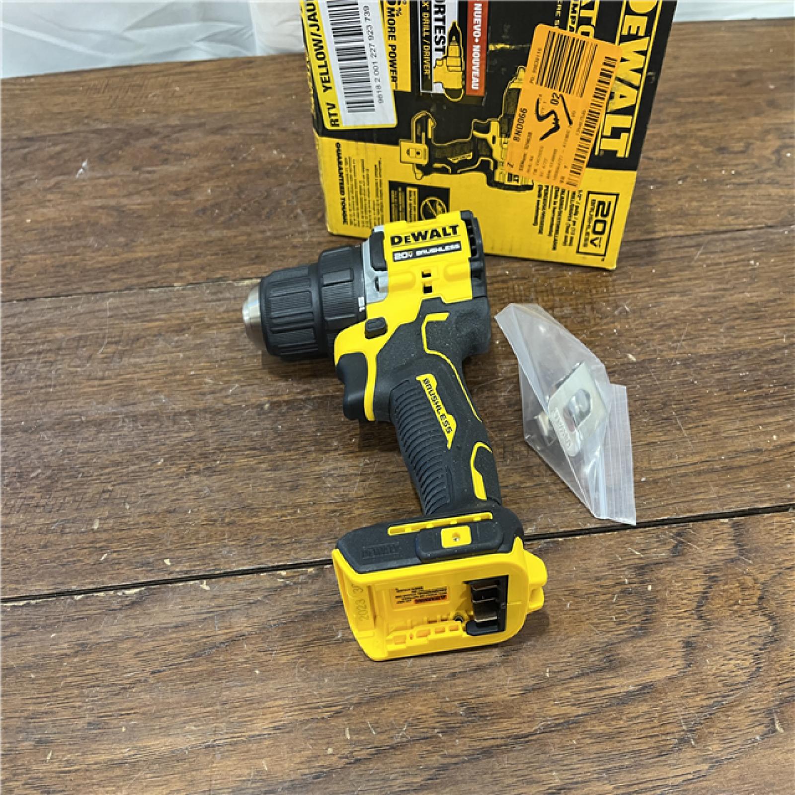 AS-ISDEWALT ATOMIC COMPACT SERIES 20V MAX* Brushless Cordless 1/2 in. Drill/Driver