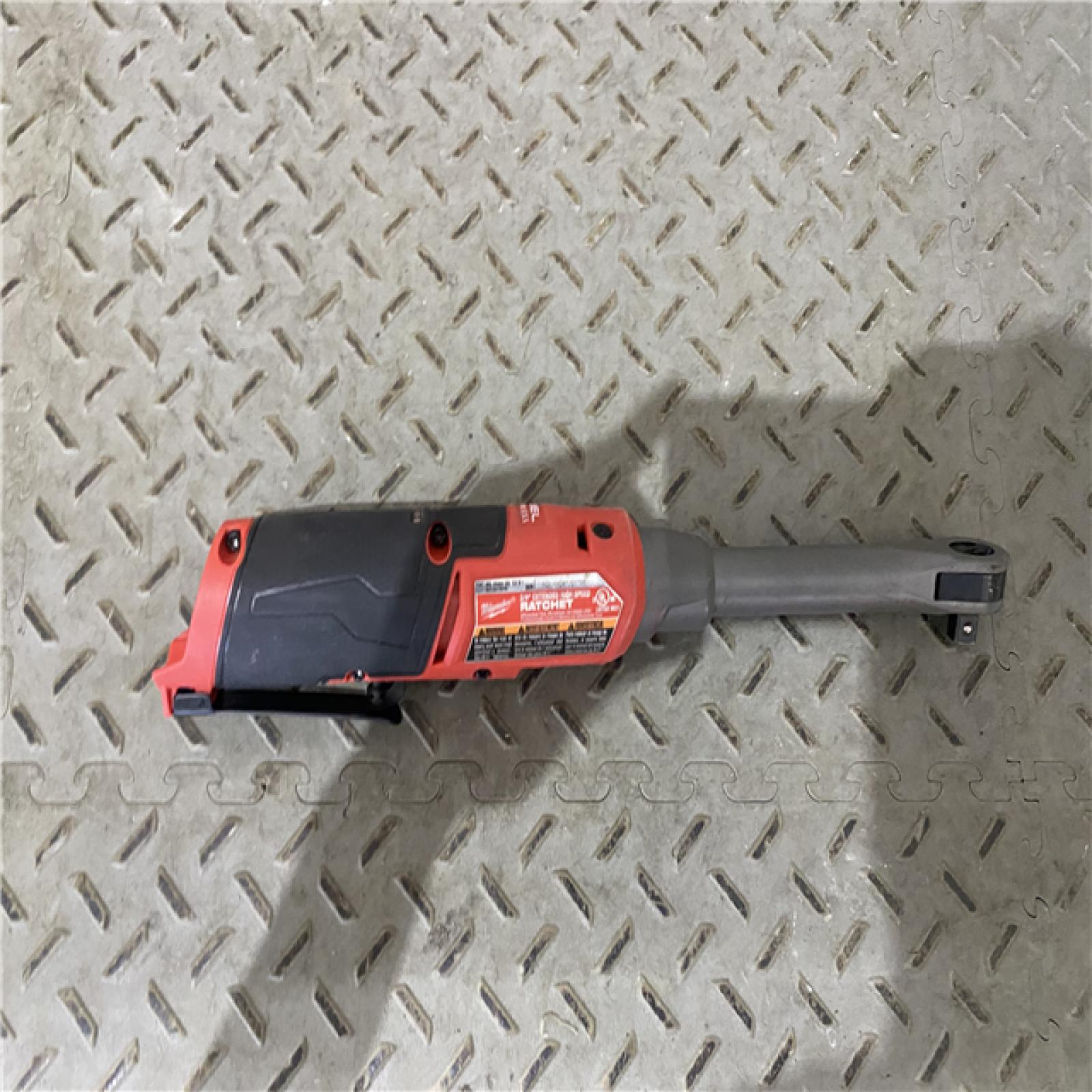 Houston location  AS-IS Milwaukee 2569-20 12V Cordless 3/8  Extended Reach High Speed Ratchet (Tool Only)