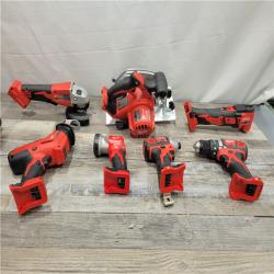 AS-IS Milwaukee M18 18-Volt Lithium-Ion Brushed Cordless (7-Tool) Combo Kit