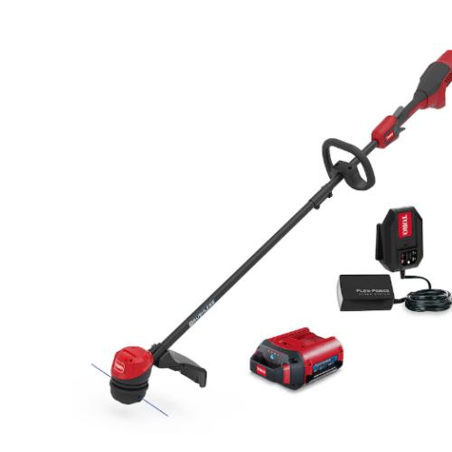 DALLAS LOCATION - NEW! TORO 60V MAX* 13 in. (33.0 cm) / 15 in. (38.1 cm) Brushless String Trimmer with 2.0Ah Battery PALLET - (5 UNITS)