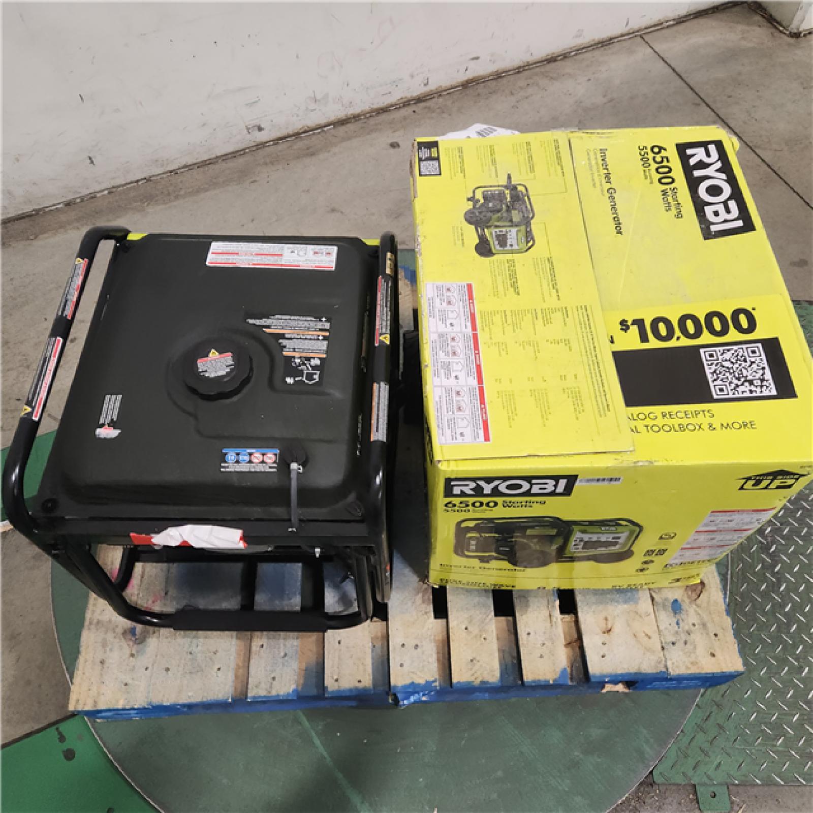 Dallas Location - As-Is Ryobi RYi6522 - 5500/6500W Inverter Generator (Lot Of 2)