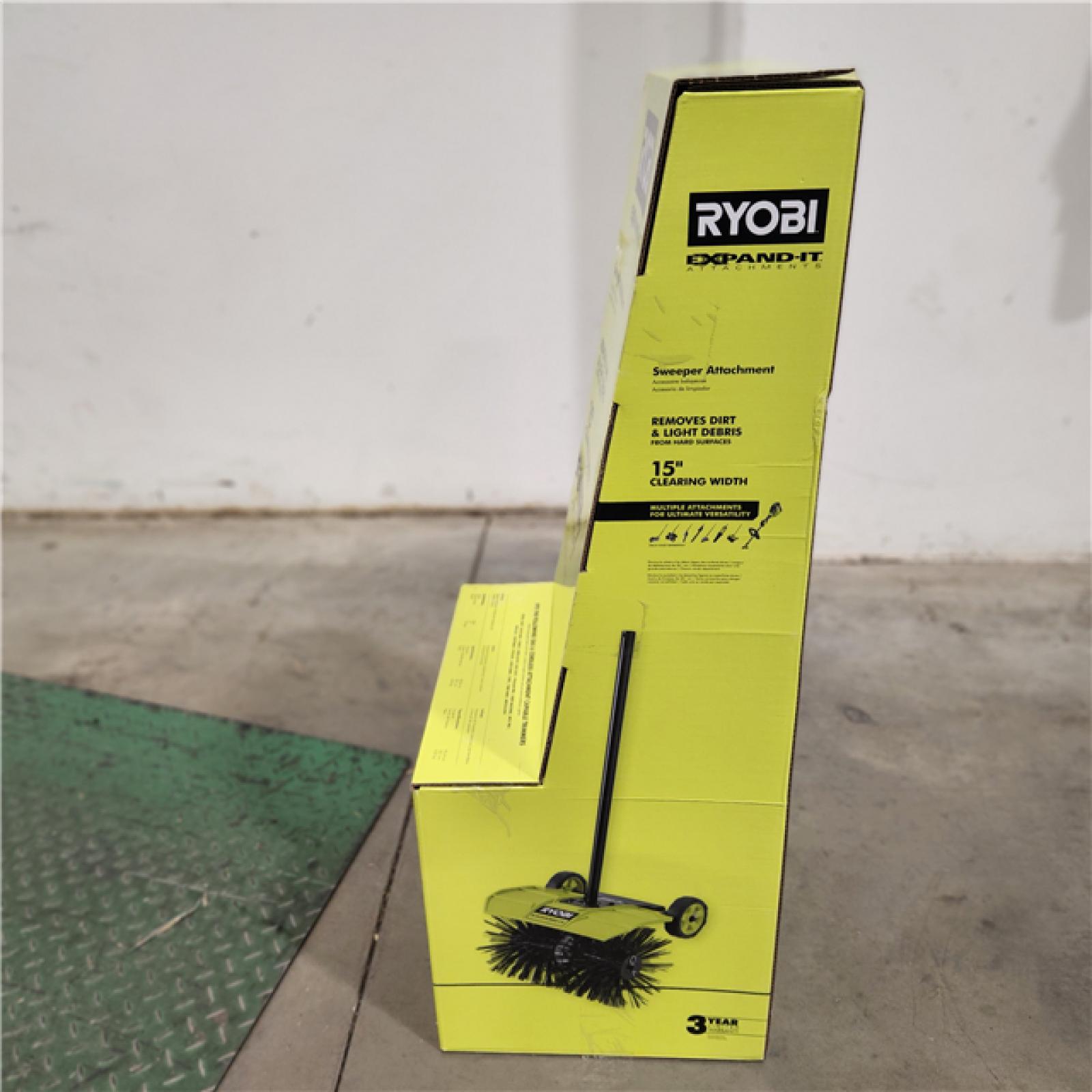 NEW-  RYOBI Expand-It Sweeper Attachment