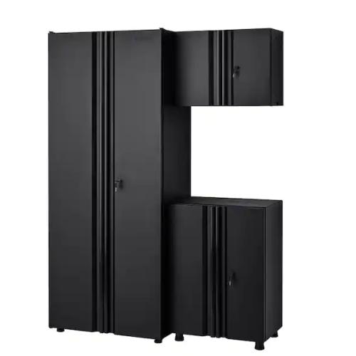 DALLAS LOCATION - Husky 3-Piece Regular Duty Welded Steel Garage Storage System in Black