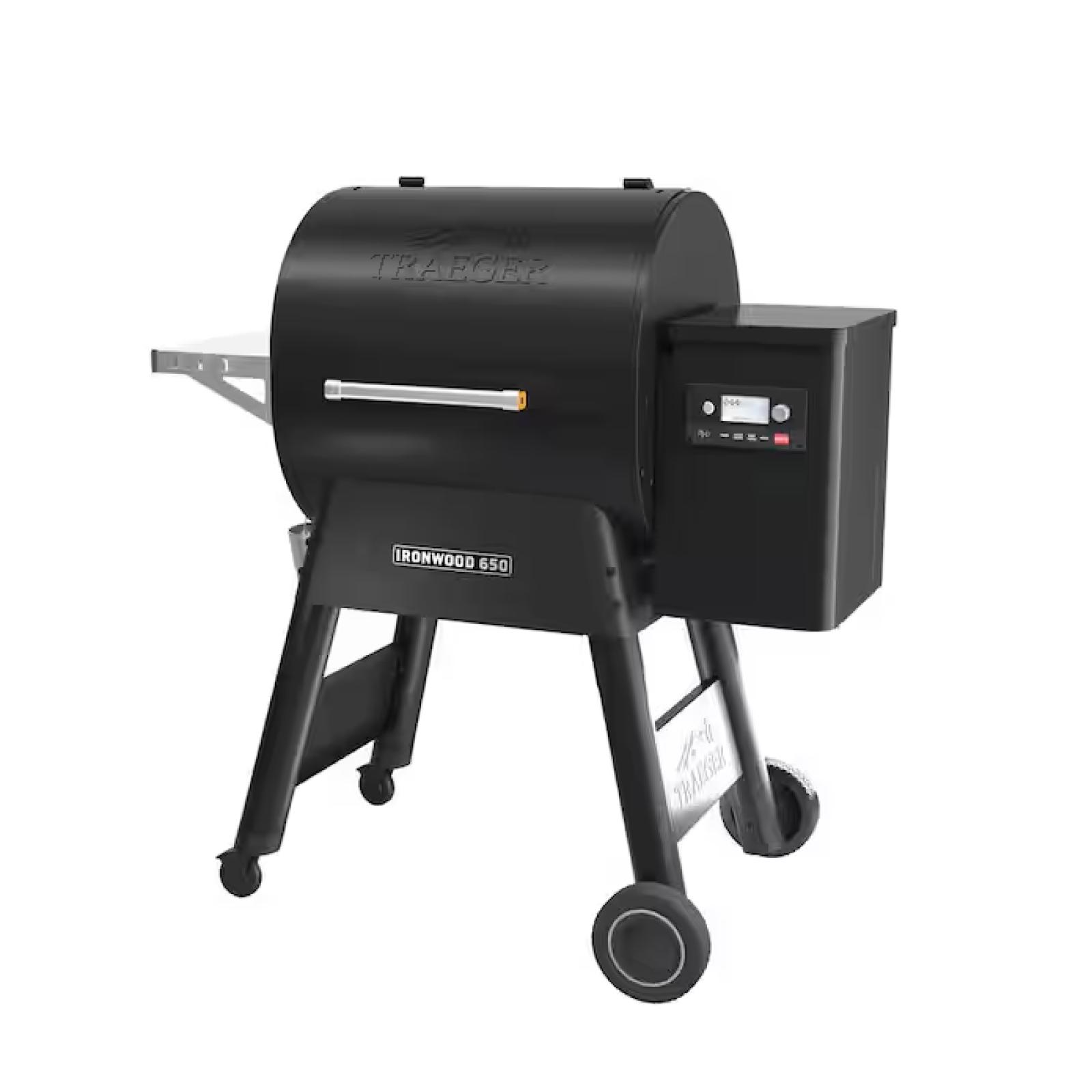 DALLAS LOCATION - Traeger Ironwood 650 Wifi Pellet Grill and Smoker in Black