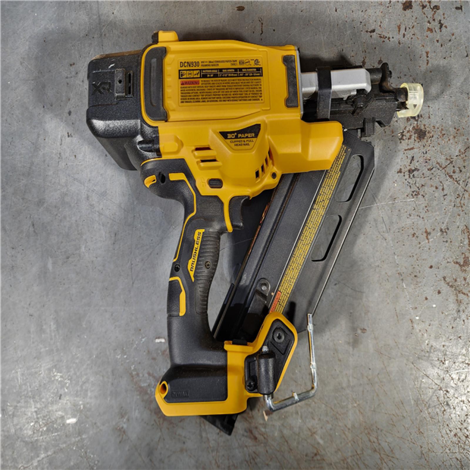 HOUSTON LOCATION - AS-IS DEWALT 20-Volt 30Â° Cordless Framing Nailer (Tool-Only)