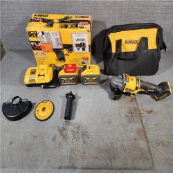 HOUSTON LOCATION - AS-IS (APPEARS LIKE NEW) DeWalt Flexvolt 60V Max Cordless Grinder  4.5 in; 6 in  Kit  1 KT (115-DCG418X2)