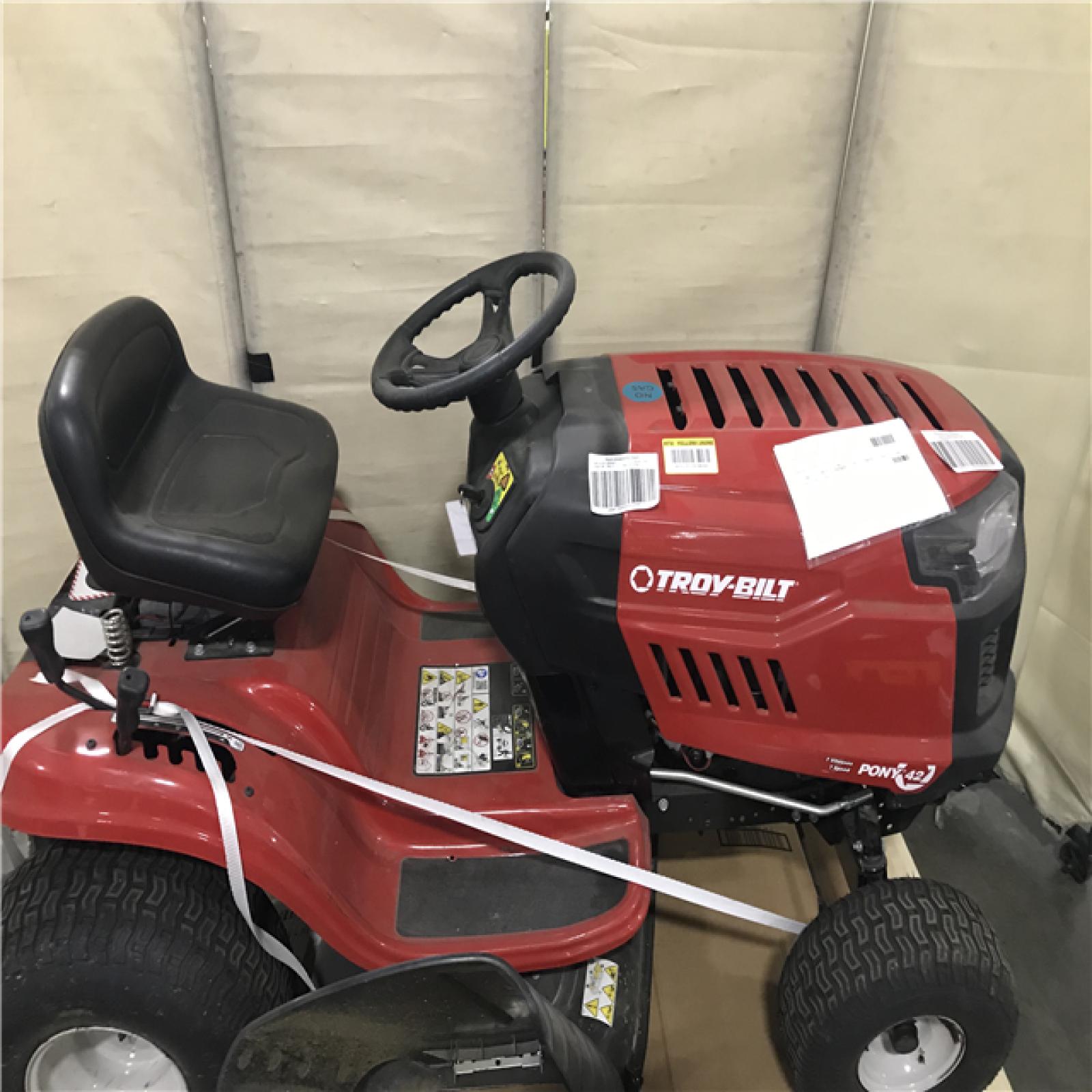 California AS-IS Troy-Bilt 42” Gas Sit Down Lawn Mower