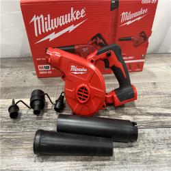 AS-IS Milwaukee M18 18-Volt Lithium-Ion Cordless Compact Blower (Tool-Only)