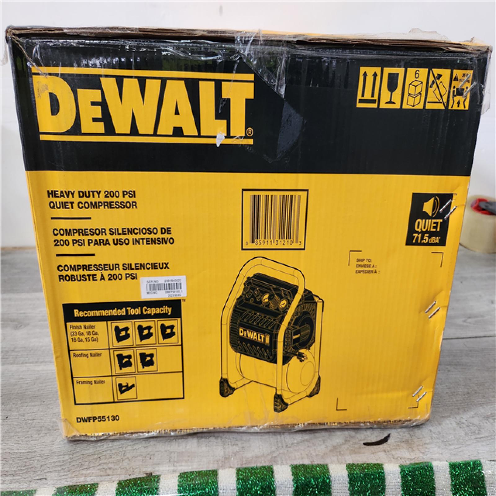 Phoenix Location DEWALT 2.5 Gal. Portable Electric Heavy Duty 200 PSI Quiet Air Compressor