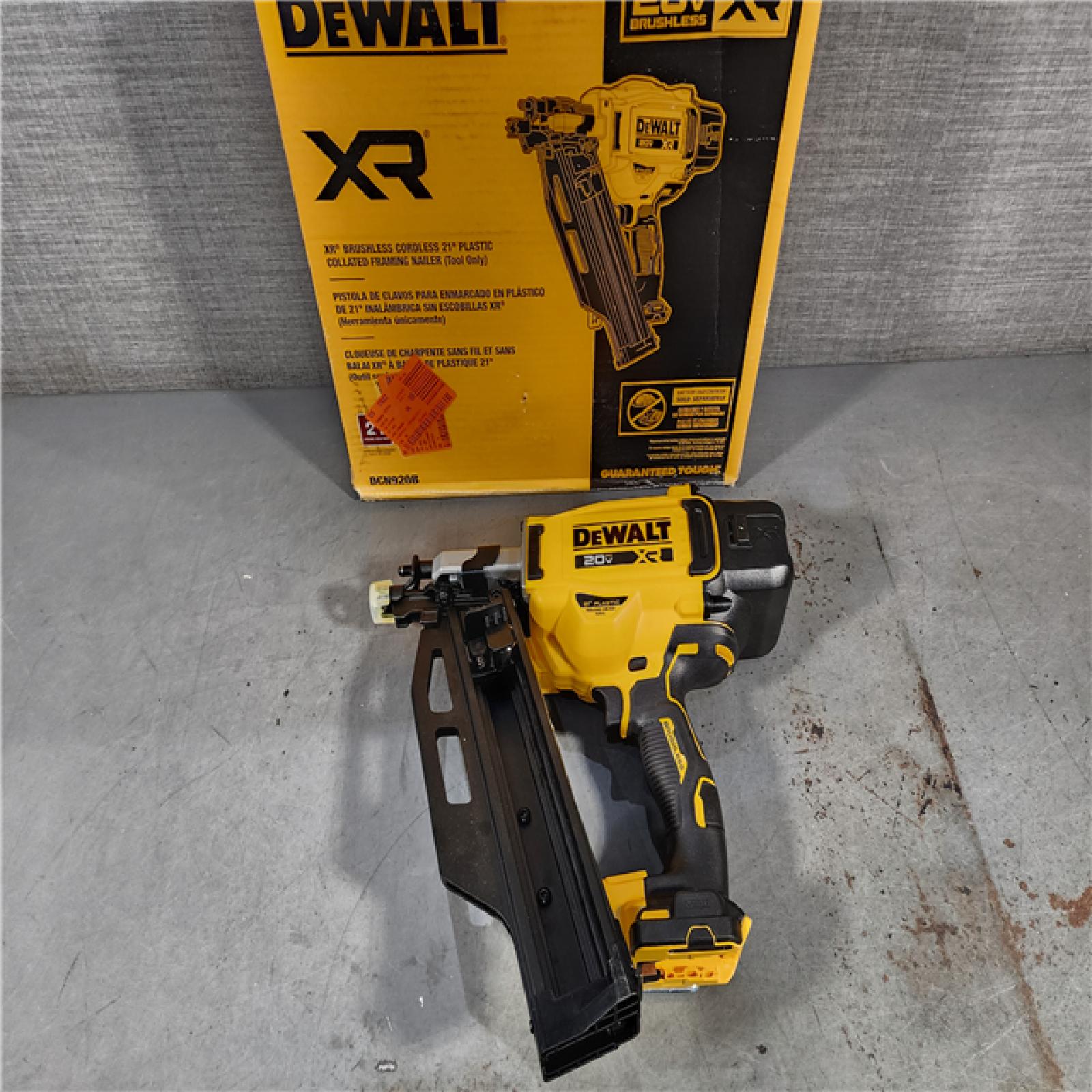 HOUSTON LOCATION - AS-IS (APPEARS LIKE NEW) DEWALT 20-Volt 21Â° Cordless Framing Nailer (Tool-Only)