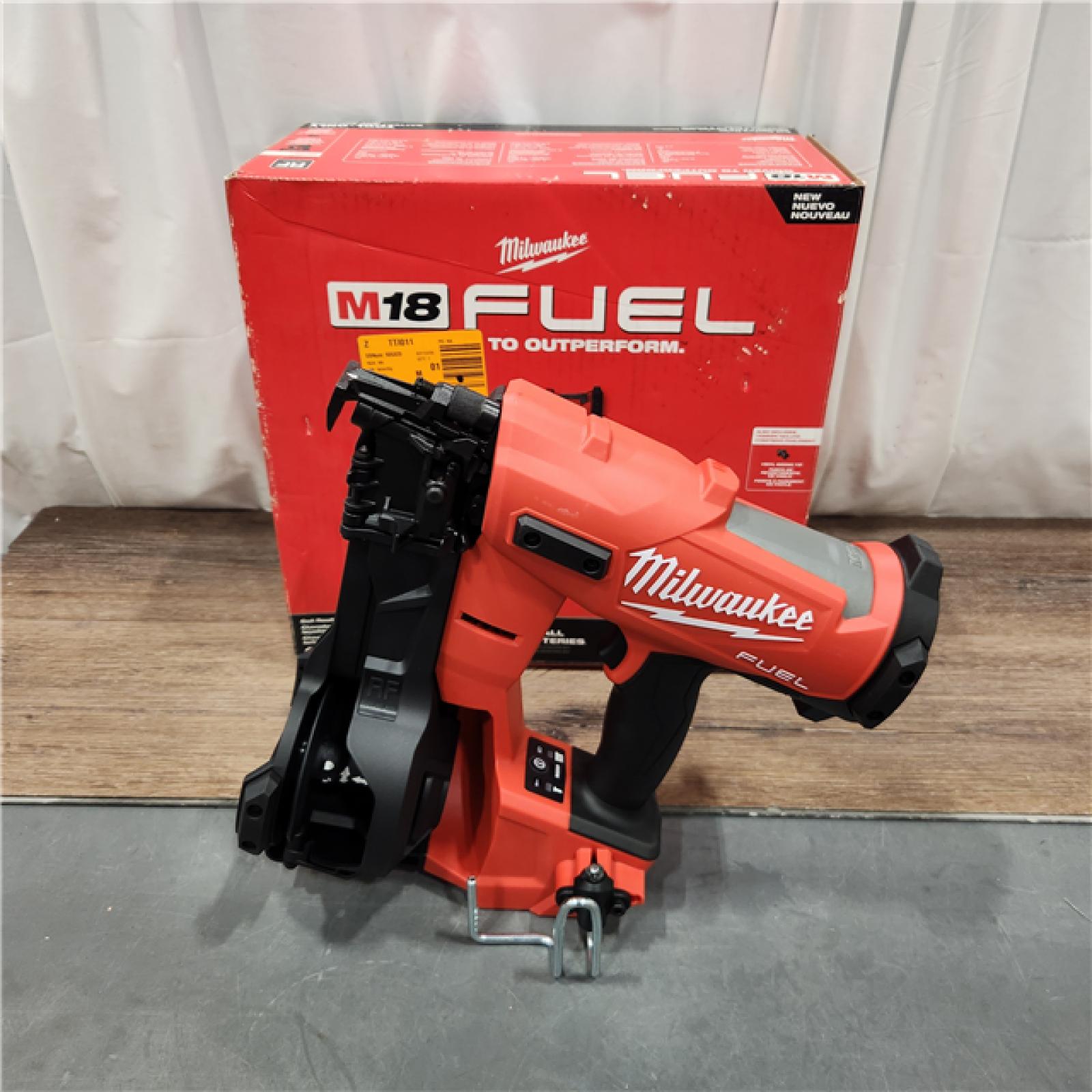 AS IS M18 FUEL 18-Volt Lithium-Ion Brushless Cordless Coil Roofing Nailer (Tool Only)