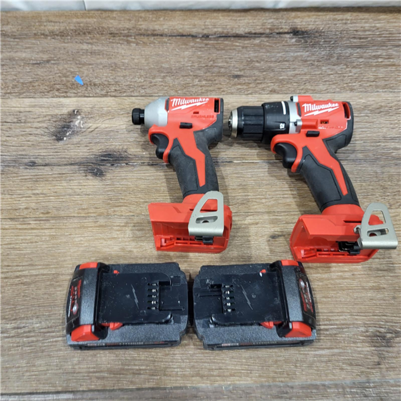 AS-IS Milwaukee M18 Compact Brushless 2-Tool Combo Kit