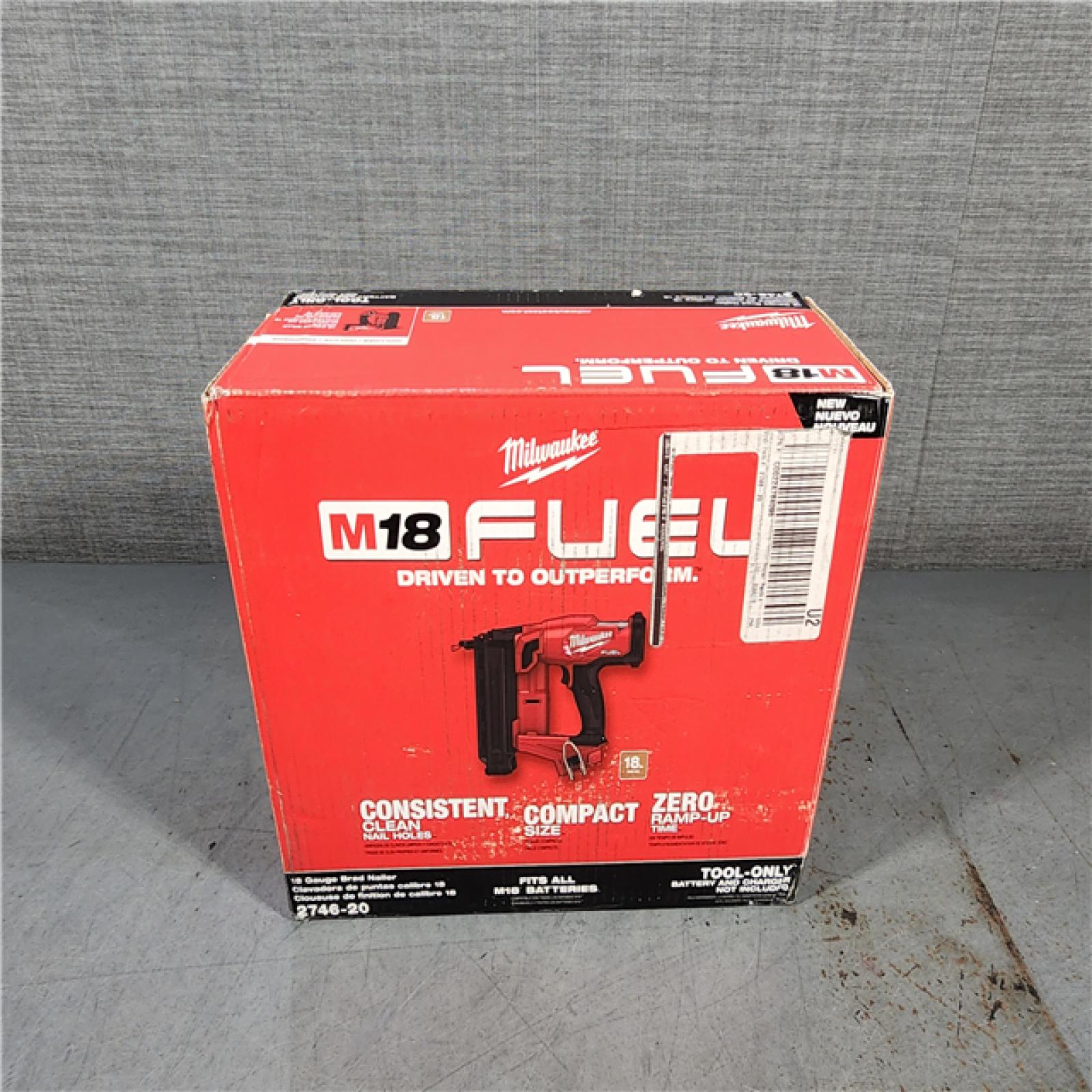 HOUSTON LOCATION - AS-IS Milwaukee M18 Fuel 18V Brushless 18-Gauge Brad Nailer 2746-20 (Bare Tool)