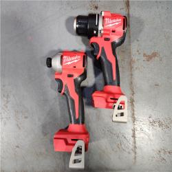 HOUSTON LOCATION - AS-IS M18 18V Lithium-Ion Brushless Cordless Compact Drill/Impact Combo Kit (2-Tool) W/(2) 2.0 Ah Batteries, Charger & Bag