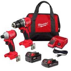 NEW! - Milwaukee M18 Compact Brushless 2-Tool Combo Kit