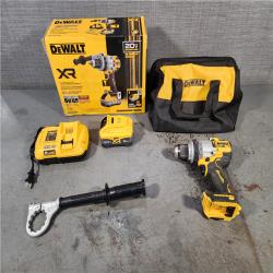 HOUSTON LOCATION - AS-IS DEWALT 20V XR Lithium-Ion Cordless Hammer Drill Kit with 8.0 Ah Battery, Charger and Kit Bag