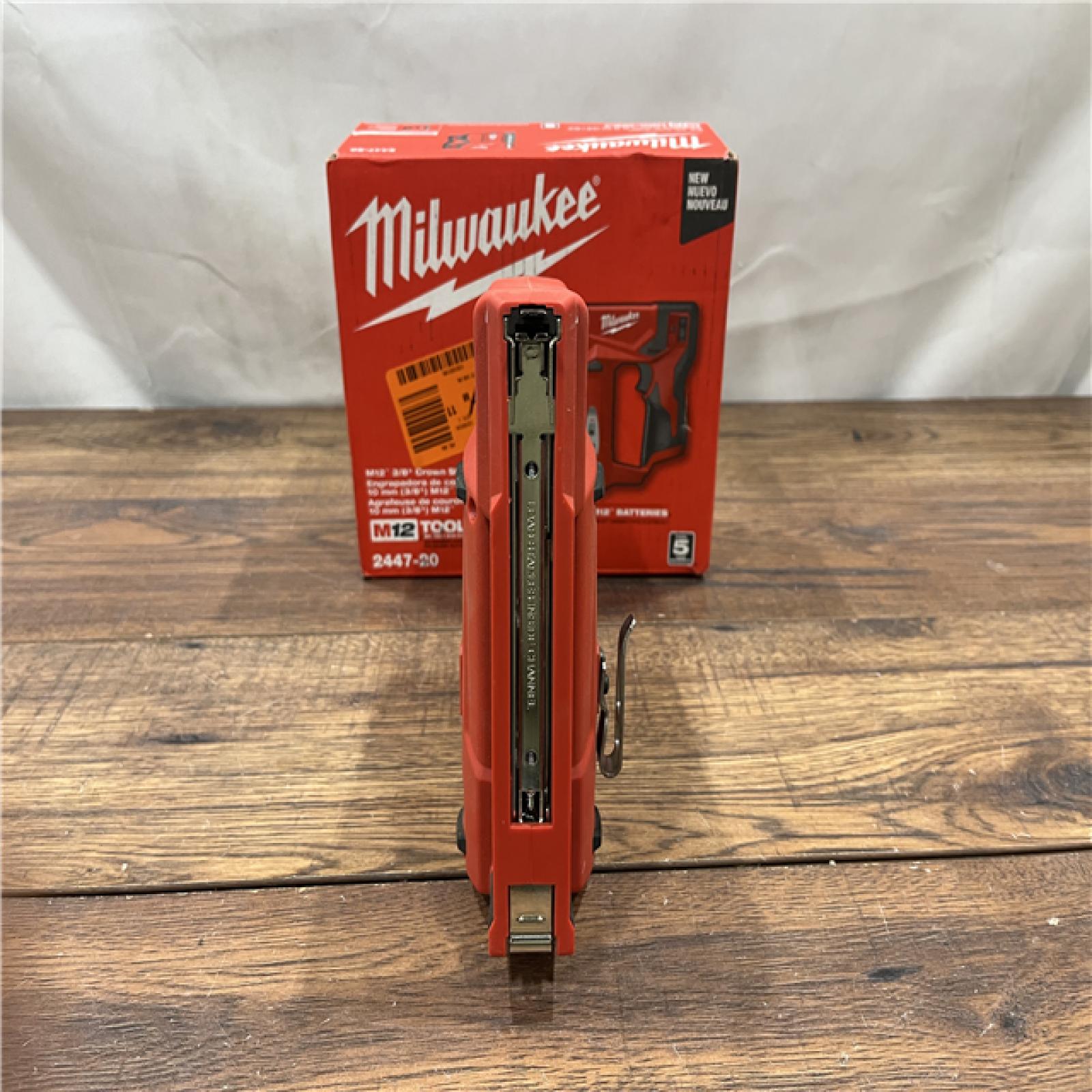 AS-IS Milwaukee Tool M12 3/8  Crown Stapler (Tool Only)