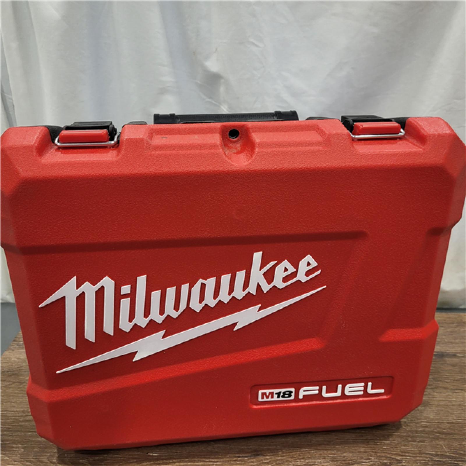 AS-IS Milwaukee 2904-22 Hammer Drill Driver Kit with Batteries  Charger & Tool Case  Red