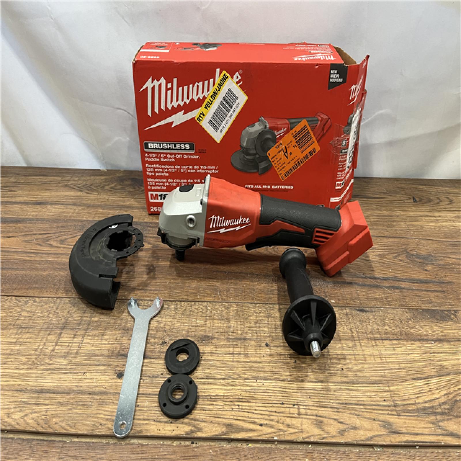 AS-IS Milwaukee 2686-20 18V Cordless 4.5 /5  Grinder W/ Paddle Switch (Tool Only)